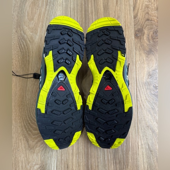 Salomon Xa Pro 3D V9 Goretex Navy Blazer Hydro Evening Primrose Size 8.5 LNC - Picture 5 of 10